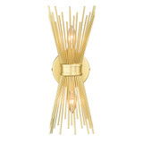 Nikko Wall Sconce, 2-Light, Gold, 15.5"H (W0337 J6Q3)