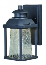 Freeport Outdoor Wall Light, 1-Light, Textured Black, Clear Seeded Glass Shade, 9.75"H (T0308 F8Z0)