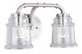 Toledo Bath Vanity, 2-Light, Satin Nickel, 14.75"W (W0240 F8ZL)