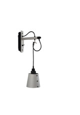 Buster + Punch Hooked Wall Sconce, Small, Stone, Smoked Bronze 