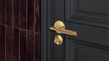 Buster + Punch Fixed Door Handle, Single-Sided, Cross, Brass 