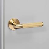 Buster + Punch Door Handle, Conventional, Passage, Cross, Brass 
