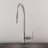 Buster + Punch Kitchen Faucet, Pull-Out Mixer, Cross, Steel 