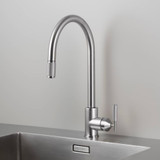 Buster + Punch Kitchen Faucet, Pull-Out Mixer, Cross, Steel 