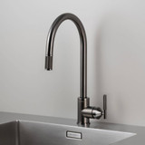 Buster + Punch Kitchen Faucet, Pull-Out Mixer, Linear, Gun Metal 