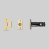 Buster + Punch Tubular Latch, Door Handle, Passage, Brass - 2-3/8" 