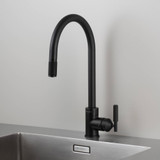 Buster + Punch Kitchen Faucet, Pull-Out Mixer , Cross, Welders Black 