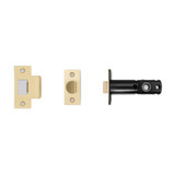 Buster + Punch Tubular Latch, Door Handle, Passage, Brass - 2-3/4" 