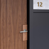 Buster + Punch Door Handle, Passage, Linear, Steel 