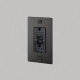  Buster + Punch 1G Metal Duplex Gfci Outlet, Without Logo, Smoked Bronze 