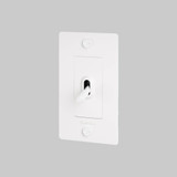  Buster + Punch 1G Toggle Switch, Logo, White 