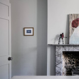 Buster + Punch Fixed Door Knob, Single-Sided, Cross, Steel 