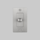  Buster + Punch 1G Incandescent Dimmer Switch, With Logo, Steel 