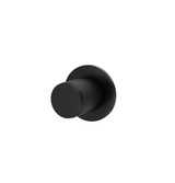 Buster + Punch Fixed Door Knob, Double-Sided, Linear, Welders Black 