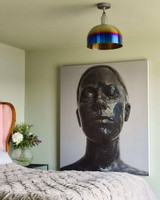 Buster + Punch Forked Ceiling, Globe, Opal, Medium, Gun Metal 