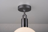 Buster + Punch Forked Ceiling, Globe, Opal, Medium, Gun Metal 
