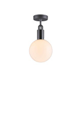 Buster + Punch Forked Ceiling, Globe, Opal, Medium, Gun Metal 