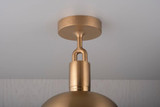 Buster + Punch Forked Ceiling, Shade, Globe, Opal, Medium, Brass 