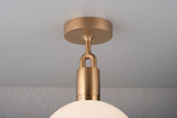 Buster + Punch Forked Ceiling, Globe, Opal, Large, Brass 