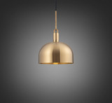 Buster + Punch Forked Pendant, Shade, Large, Brass 