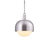 Buster + Punch Forked Pendant, Shade, Globe, Opal, Large, Steel 