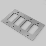 Buster + Punch 4G Wall Plate, Non-Logo, Steel 