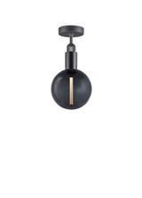 Buster + Punch Forked Ceiling, Globe, Smoked, Medium, Gun Metal 