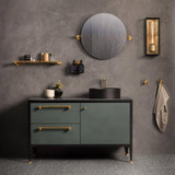 Buster + Punch Furniture Knob, Cast, Brass 