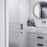 Buster + Punch Pull Bar, Plate, Cross, Medium, Black 