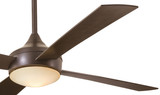 Aluma Ceiling Fan, 4-Blade, 1-Light, LED, Oil Rubbed Bronze, Oil Rubbed Bronze Blades, 52"W (F523L-ORB HM0Y)