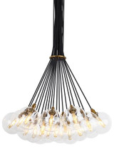 Gambit Chandelier, 19-Light, LED, Brass, 22.3"W (700GMBMP19CR-LED927 70DN4W6)