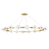 Austen Chandelier Aged Brass 4.75"H x 58"W