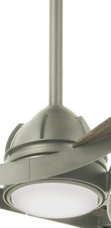 Molino Ceiling Fan, 3-Blade, 1-Light, LED, Burnished Nickel, Seashore Grey Blades, 65"W (F742L-BNK HL0X)