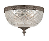 Ceiling Mount Flush Mount - English Bronze 8"H