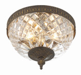 Ceiling Mount Flush Mount - English Bronze 8"H