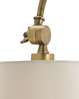 Ashby Brass Swing-Arm Wall Sconce, Currey and Company 5000-0003