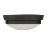 Lucerne Flush Mount, 3-Light, English Bronze, Glass Shade, 15"W (6-3350-16-13 1JXCW)