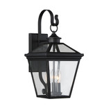 Ellijay Outdoor Wall Lantern, 3-Light, Black, Glass Shade, 19"H, Savoy House (5-141-BK 1MV34)