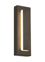 Aspen Outdoor Wall Sconce, 1-Light, LED, Charcoal, 15"H (700OWASP93015DHUNVSSP 703E779)