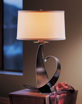 Fullered Impressions Table Lamp, 1-Light, Natural Iron, Natural Anna Shade, 29"H (272678-SKT-20-SF1794 303HCC)