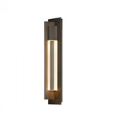Axis Outdoor Wall Sconce, 1-Light, Coastal Dark Smoke, Clear Glass, 19"H (306403-SKT-77-ZM0332 3WAUME)