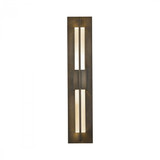 Double Axis Outdoor Wall Sconce, 1-Light, LED, Coastal Dark Smoke, Clear Glass, 23.5"H (306415-LED-77-ZM0331 3WAUMN)