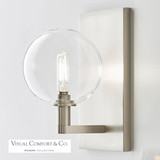 Gambit Single Wall Sconce, 1-Light, Satin Nickel, 9"H (700WSGMBSCS 70P978T)