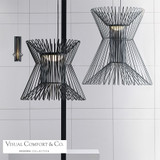 Syrma Grande Suspension, 1-Light, LED, Black, 38"H (700TDSYRGPB-LED930 70P3CTE)