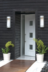 Luna Outdoor Wall Mount Lantern, 1-Light, Titanium, 24"H (1664TT-LED D561)