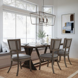 Thea Linear Chandelier, 6-Light, Oil Rubbed Bronze, 42"W