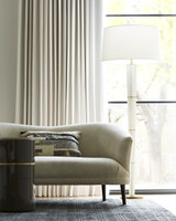 Duprey Settee, Textured Ivory Grey Ash, Fabric, Wood, 60"W (8141 3JTUM)