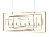 Currey and Company Metro Rectangular Chandelier 