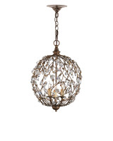 Crystal Bud Cupertino Orb Chandelier Currey and Company 9652