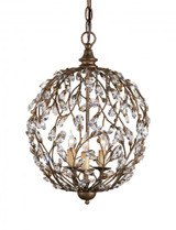 Crystal Bud Cupertino Orb Chandelier Currey and Company 9652